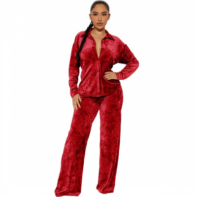 Kaheosaline naistekomplekt Talvine sügisene pikkade varrukatega särkpluus, topp ja püksid, kostüümid, rõivad, mood, kontori naised, sobivad komplektid, komplektid