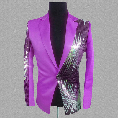 Plyesxale brändi Sequin Blazer Meeste Kuninglik Sinine Kollane Must Roos Punased Purpursed Bleiserid Meestele Lauljakostüüm Prom Stage Blazer Q229