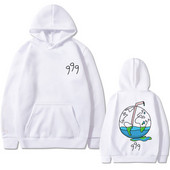 Rapper Juice Wrld Hoodie s dvostranim printom Smiješna ulična odjeća Muškarci Žene Pamučne majice s kapuljačom od flisa Muška hip hop velika majica