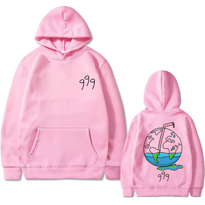 Rapper Juice Wrld Hoodie s dvostranim printom Smiješna ulična odjeća Muškarci Žene Pamučne majice s kapuljačom od flisa Muška hip hop velika majica