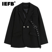 IEFB meeste ja naiste sama vabaaja ülikond suvine uus nišikujundus, pitsitud lahtised bleiserid mantel ühevärvilised mood tänavarõivad 9C916