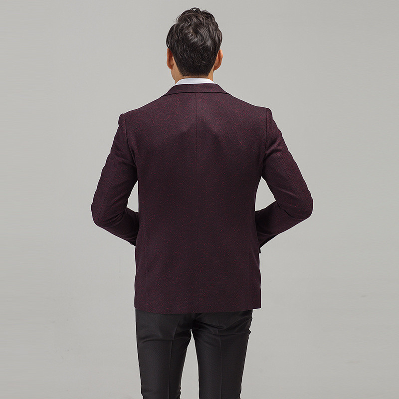 Meeste bleiser kvaliteetne lihtne klassikaline ülikond äri veinpunane tumesinine ühevärviline jakk 6XL kostüüm Homme
