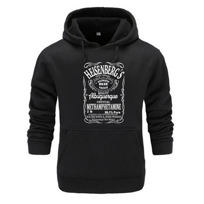 Heisenberg Fashion Meeste Pusad Meeste Pusad Harajuku Pusad Sügises tänavarõivad Hip Hop Must Hoodie Meeste Pusad