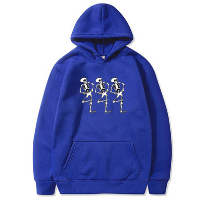 Φούτερ Y2K Streetwear Skeleton Printing Hoodies Retro Gothic All-Match Αθλητικά Unisex Πανκ Ροκ Φθινοπωρινό Ζεστό Φούτερ για άνδρες/γυναίκες