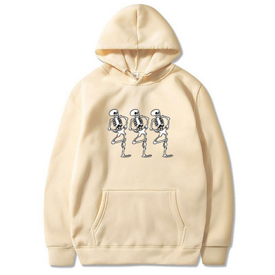 Φούτερ Y2K Streetwear Skeleton Printing Hoodies Retro Gothic All-Match Αθλητικά Unisex Πανκ Ροκ Φθινοπωρινό Ζεστό Φούτερ για άνδρες/γυναίκες