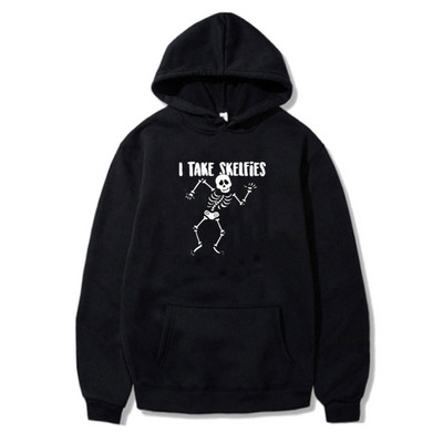 Φούτερ Y2K Streetwear Skeleton Printing Hoodies Retro Gothic All-Match Αθλητικά Unisex Πανκ Ροκ Φθινοπωρινό Ζεστό Φούτερ για άνδρες/γυναίκες