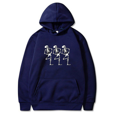 Φούτερ Y2K Streetwear Skeleton Printing Hoodies Retro Gothic All-Match Αθλητικά Unisex Πανκ Ροκ Φθινοπωρινό Ζεστό Φούτερ για άνδρες/γυναίκες