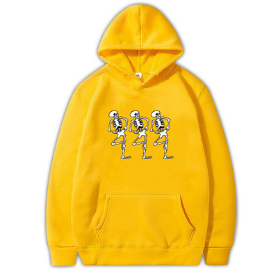 Φούτερ Y2K Streetwear Skeleton Printing Hoodies Retro Gothic All-Match Αθλητικά Unisex Πανκ Ροκ Φθινοπωρινό Ζεστό Φούτερ για άνδρες/γυναίκες