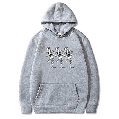 Φούτερ Y2K Streetwear Skeleton Printing Hoodies Retro Gothic All-Match Αθλητικά Unisex Πανκ Ροκ Φθινοπωρινό Ζεστό Φούτερ για άνδρες/γυναίκες
