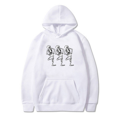 Φούτερ Y2K Streetwear Skeleton Printing Hoodies Retro Gothic All-Match Αθλητικά Unisex Πανκ Ροκ Φθινοπωρινό Ζεστό Φούτερ για άνδρες/γυναίκες