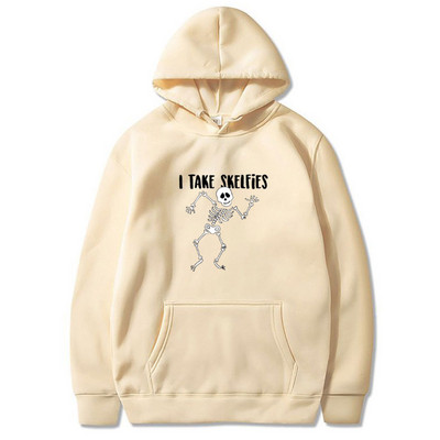 Φούτερ Y2K Streetwear Skeleton Printing Hoodies Retro Gothic All-Match Αθλητικά Unisex Πανκ Ροκ Φθινοπωρινό Ζεστό Φούτερ για άνδρες/γυναίκες