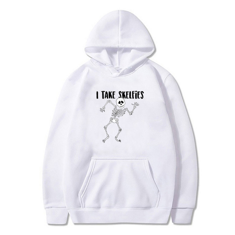 Φούτερ Y2K Streetwear Skeleton Printing Hoodies Retro Gothic All-Match Αθλητικά Unisex Πανκ Ροκ Φθινοπωρινό Ζεστό Φούτερ για άνδρες/γυναίκες