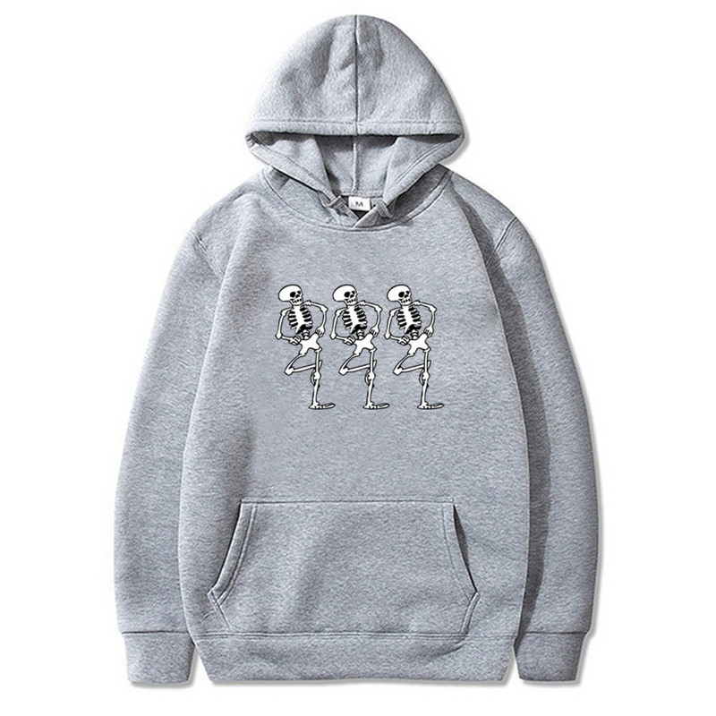 Φούτερ Y2K Streetwear Skeleton Printing Hoodies Retro Gothic All-Match Αθλητικά Unisex Πανκ Ροκ Φθινοπωρινό Ζεστό Φούτερ για άνδρες/γυναίκες