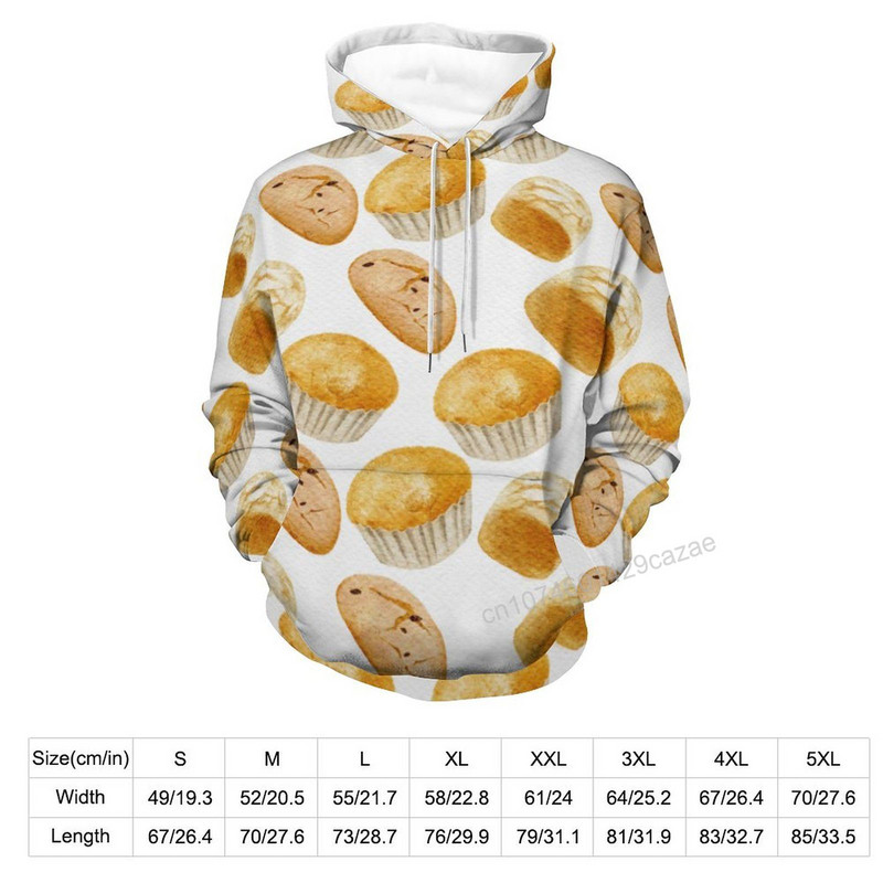 3D majica s kapuljačom s uzorkom hrane, poliester Cool, muškarci, žene, Harajuku majica s kapuljačom, uniseks, ležerni pulover s kapuljačom