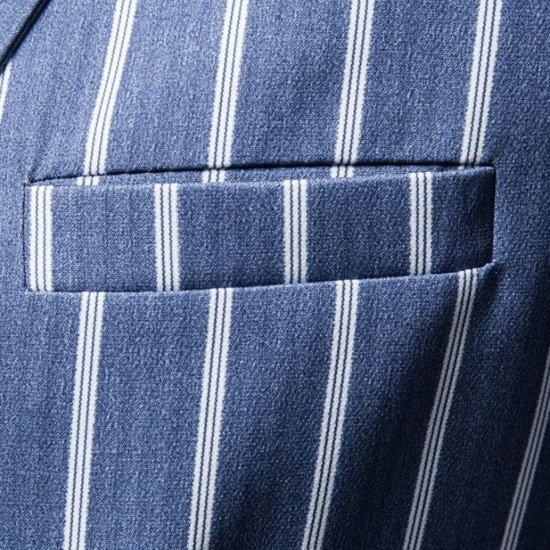 Triibuline ülikond jakk Meeste kevad-sügis, uus vabaaja Korea õhuke mantel, üherealine bleiser, meeste moodne pikkade varrukatega topid Slim Fit