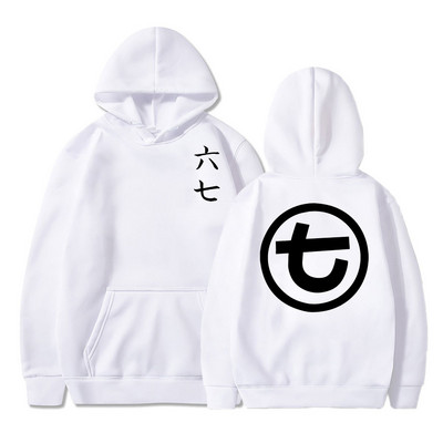 Sügistalvine käärid seitse sümbolit Killer Seven Hoodie dressipluus Naljakas tänavariietus Oversize pullover Anime riided