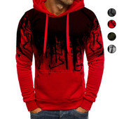 Meeste 3D-pulloveriga dressipluusid Pusad Mood-pulloverid Pusad vabas õhus Jooksmine Kapuutsiga topid Isiksus Meeste Sügismantel