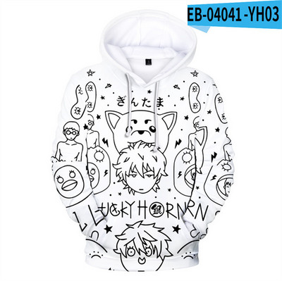 Nova anime GINTAMA Sakata Gintoki majica s kapuljačom Jesen Zima Debele majice s kapuljačom Srebrna duša Jakna s kapuljačom Muška/Ženska trenirka za slobodno vrijeme Kaput