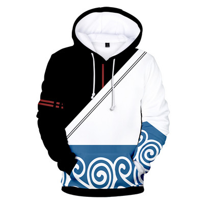 Νέο Anime GINTAMA Sakata Gintoki Hoodie Φθινοπωρινό Χειμωνιάτικο Χοντρό Φούτερ Ασημένιο Soul Hooded Jacket Ανδρικό/Γυναικείο παλτό φούτερ ελεύθερου χρόνου