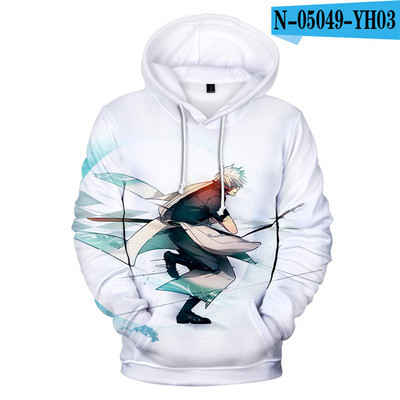 Nova anime GINTAMA Sakata Gintoki majica s kapuljačom Jesen Zima Debele majice s kapuljačom Srebrna duša Jakna s kapuljačom Muška/Ženska trenirka za slobodno vrijeme Kaput