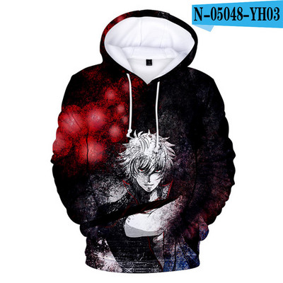 Nova anime GINTAMA Sakata Gintoki majica s kapuljačom Jesen Zima Debele majice s kapuljačom Srebrna duša Jakna s kapuljačom Muška/Ženska trenirka za slobodno vrijeme Kaput