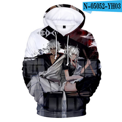 Nova anime GINTAMA Sakata Gintoki majica s kapuljačom Jesen Zima Debele majice s kapuljačom Srebrna duša Jakna s kapuljačom Muška/Ženska trenirka za slobodno vrijeme Kaput