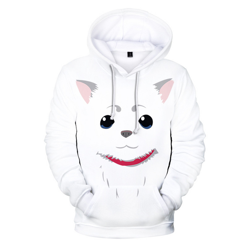 Nova anime GINTAMA Sakata Gintoki majica s kapuljačom Jesen Zima Debele majice s kapuljačom Srebrna duša Jakna s kapuljačom Muška/Ženska trenirka za slobodno vrijeme Kaput