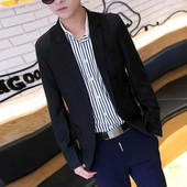 Μόδα κοστούμι σακάκι Ευέλικτο κοστούμι παλτό μακρυμάνικο ανδρικό λεπτή εφαρμογή Blazer ρούχο εργασίας