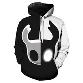 Hollow Knight 3D Prined Hoodies Ανδρικά/Γυναικεία Μόδα Νέα δημοφιλή Anime Προσωπικότητας Φούτερ Harajuku Yin Yang με φερμουάρ