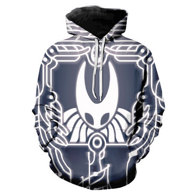 Hollow Knight 3D Prined Hoodies Ανδρικά/Γυναικεία Μόδα Νέα δημοφιλή Anime Προσωπικότητας Φούτερ Harajuku Yin Yang με φερμουάρ