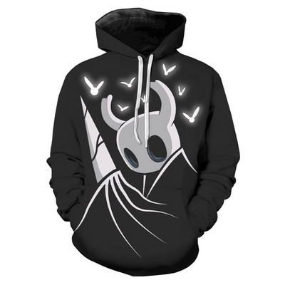 Hollow Knight 3D Prined Hoodies Ανδρικά/Γυναικεία Μόδα Νέα δημοφιλή Anime Προσωπικότητας Φούτερ Harajuku Yin Yang με φερμουάρ