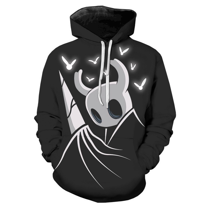 Hollow Knight 3D Prined Hoodies Ανδρικά/Γυναικεία Μόδα Νέα δημοφιλή Anime Προσωπικότητας Φούτερ Harajuku Yin Yang με φερμουάρ