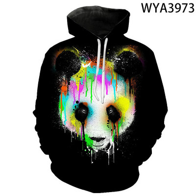 3D printane majice s kapuljačom Muškarci Žene Wolf Animal Series Puloveri Sweatshirts Cool Boy Girl Kids Streetwear Modni kaput dugih rukava