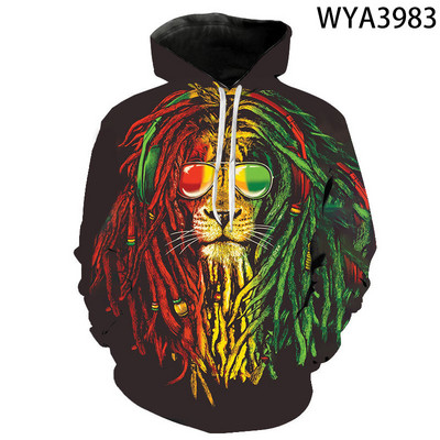 3D printane majice s kapuljačom Muškarci Žene Wolf Animal Series Puloveri Sweatshirts Cool Boy Girl Kids Streetwear Modni kaput dugih rukava