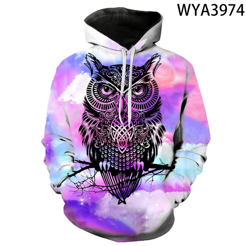 3D printane majice s kapuljačom Muškarci Žene Wolf Animal Series Puloveri Sweatshirts Cool Boy Girl Kids Streetwear Modni kaput dugih rukava