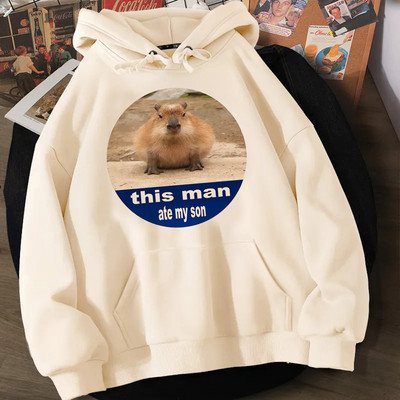 Capibara majice s kapuljačom muška anime vintage odjeća Pulover muška majica s dugim rukavima