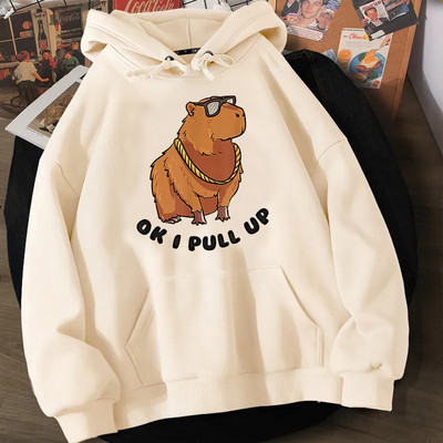 Capibara majice s kapuljačom muška anime vintage odjeća Pulover muška majica s dugim rukavima