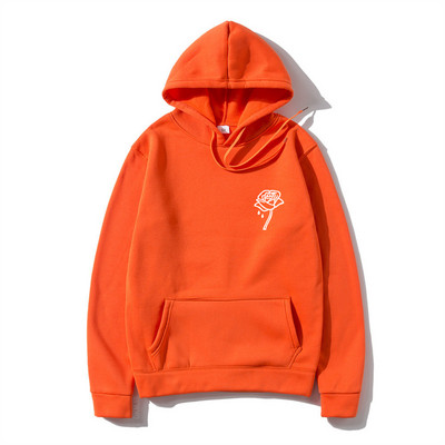 Harajuku Μόδα τριαντάφυλλο λουλούδι τύπωμα κουκούλα ανδρικά γυναικεία μπλουζάκια με κουκούλα casual πουλόβερ Φούτερ Φθινοπωρινό χειμώνα Streetwear ρούχα με κουκούλα