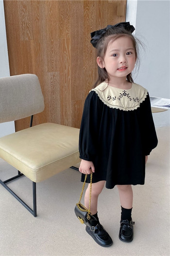 Παιδικά φθινοπωρινά μακρυμάνικα φορέματα για κορίτσια 1-3-7 ετών Παιδικό φλοράλ κεντημένο φόρεμα πριγκίπισσας Παιδικό πάρτι Βρεφικά ρούχα ρετρό άνοιξη