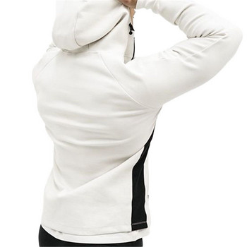 Ανδρικό φούτερ Φθινοπωρινό Χειμερινό Νέο Φούτερ με φερμουάρ Hoodie Casual Soft Comfortable Gyms Bodybuilding Ανδρικά φούτερ
