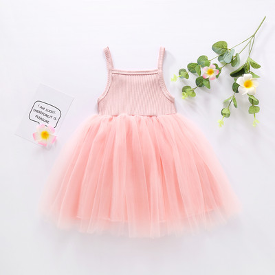 Armas beebitüdruku printsessi peokleit pruutneitsi väikelapse varrukateta tutu tüllikihtidega päikesekleit