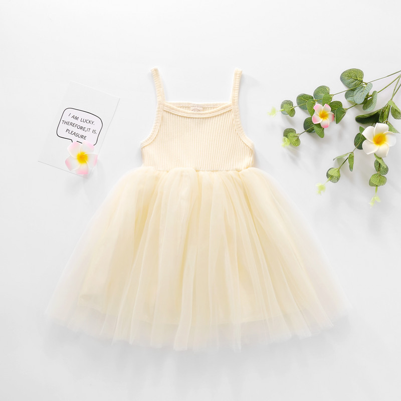 Armas beebitüdruku printsessi peokleit pruutneitsi väikelapse varrukateta tutu tüllikihtidega päikesekleit