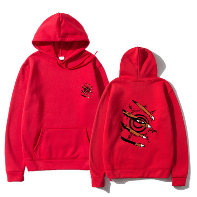 Ανδρικά φούτερ με κουκούλα Anime Ρούχα Kurama Ninjutsu Print Harajuku Streetwear Hoodies Fashion Casual Loose Oversized Hoodies