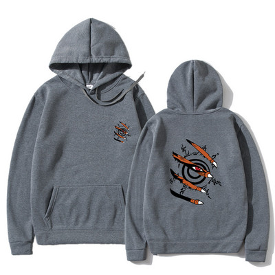 Ανδρικά φούτερ με κουκούλα Anime Ρούχα Kurama Ninjutsu Print Harajuku Streetwear Hoodies Fashion Casual Loose Oversized Hoodies