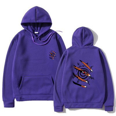 Ανδρικά φούτερ με κουκούλα Anime Ρούχα Kurama Ninjutsu Print Harajuku Streetwear Hoodies Fashion Casual Loose Oversized Hoodies