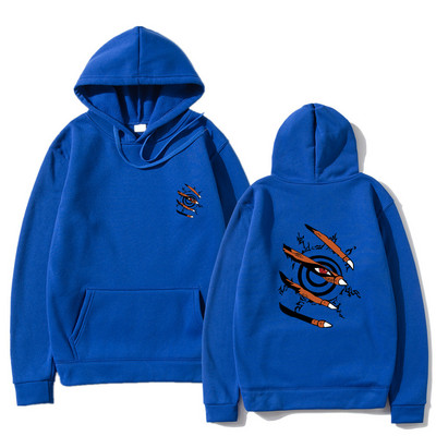 Ανδρικά φούτερ με κουκούλα Anime Ρούχα Kurama Ninjutsu Print Harajuku Streetwear Hoodies Fashion Casual Loose Oversized Hoodies