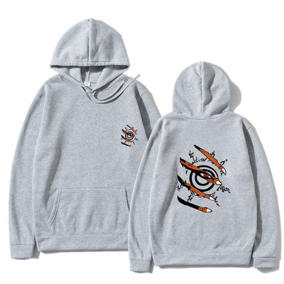 Ανδρικά φούτερ με κουκούλα Anime Ρούχα Kurama Ninjutsu Print Harajuku Streetwear Hoodies Fashion Casual Loose Oversized Hoodies