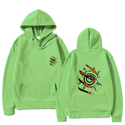 Ανδρικά φούτερ με κουκούλα Anime Ρούχα Kurama Ninjutsu Print Harajuku Streetwear Hoodies Fashion Casual Loose Oversized Hoodies