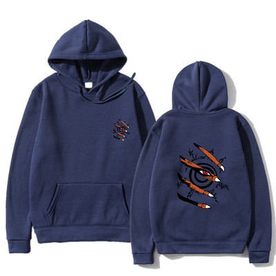 Ανδρικά φούτερ με κουκούλα Anime Ρούχα Kurama Ninjutsu Print Harajuku Streetwear Hoodies Fashion Casual Loose Oversized Hoodies