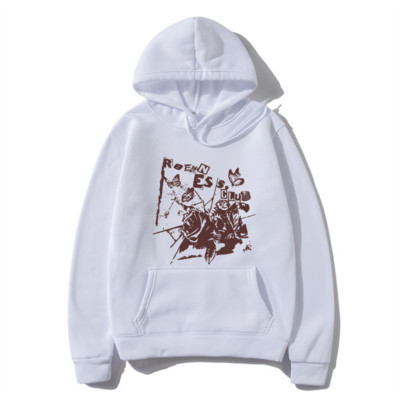 Hip hop majice s kapuljačom Ulična odjeća Vintage Muška majica s printom grafike cvijeta ruže Modni ležerni muški široki puloveri Brand Hoody